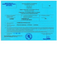 LX-RHC Certificate of Registration