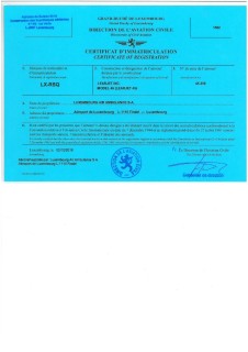 LX-RSQ Registration Certificate